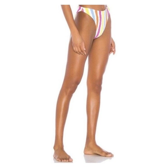 Tularosa Revolve Rainbow Striped Sammie Carnival Bikini Bottom Only -Size XS - Picture 2 of 8